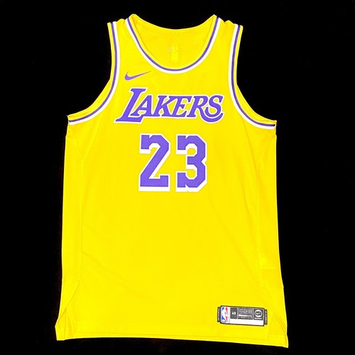 Authentique Nike Lebron James Lakers NBA Maillot Basketball Air Jordan Kobé - Photo 1 sur 12