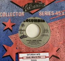 Earth Wind & Fire 45 Saturday Night /Getaway NEW reissue unplayed r&b soul