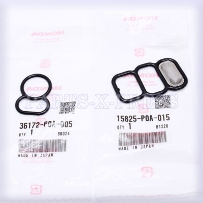 OEM GENUINE HONDA ACCORD SPOOL VALVE VTEC SOLENOID UPPER AND LOWER GASKETS SET