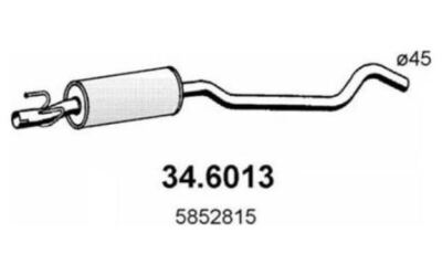 BOLK Mittelschalldämpfer BOL-C091147 - Mister Auto Autoteile