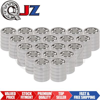 [Qty.100] New SR6-OPEN Stainless Ball Bearing [0.375'' ID x 0.875'' OD x 0.218'' W]