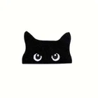 Smaller Iron on patch applique black cat 2 +1/2 x 1 +5/8-inch FREE SHIPPING