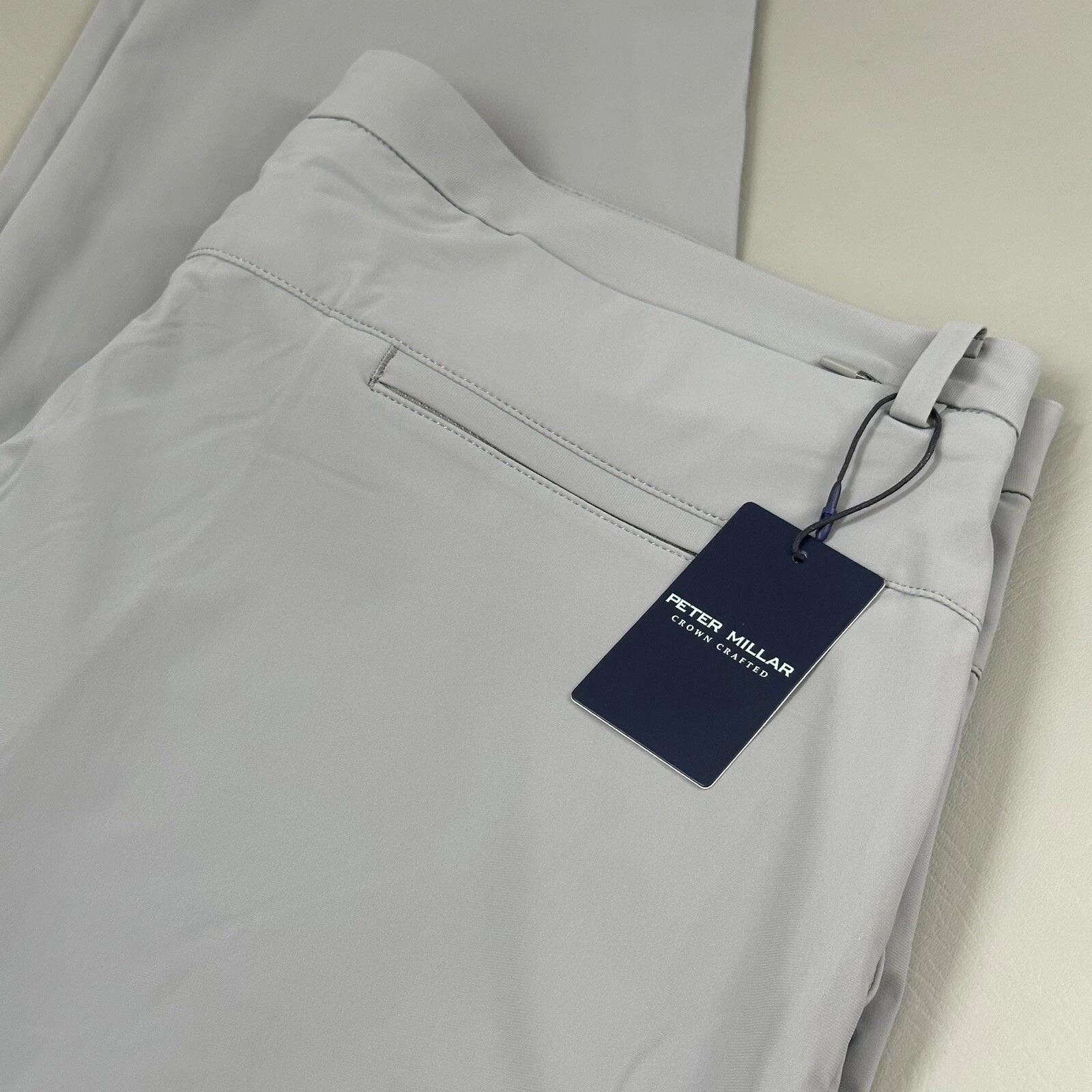 Peter Millar Blade Performance Ankle Sport Golf Pants Men 38 x 32 Gray