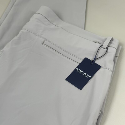 Peter Millar Blade Performance Ankle Sport Golf Pants Men 38 x 32  Gray