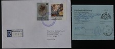 Dominica R-Brief 1996 Einlieferungsschein / Dominica 1996 Registered Cover