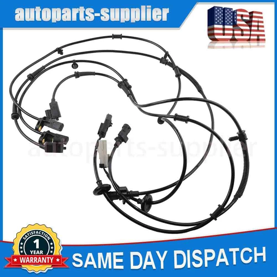 Sensores de velocidad ABS delanteros traseros izquierdo derecho 4 piezas para Jeep Grand Cherokee 1999-2004 Foto 3 de 4