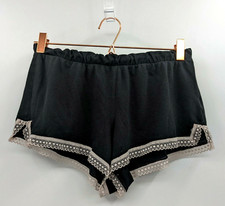 Victoria's Secret S Black Sleep Shorts Super Soft Cotton Blend-READ