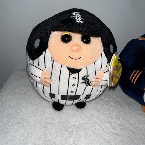 Lot Of 3 Ty Beanie Ballz Official MLB Chicago Teams Cubs/Sox/bears 5” Plush - Picture 4 of 9