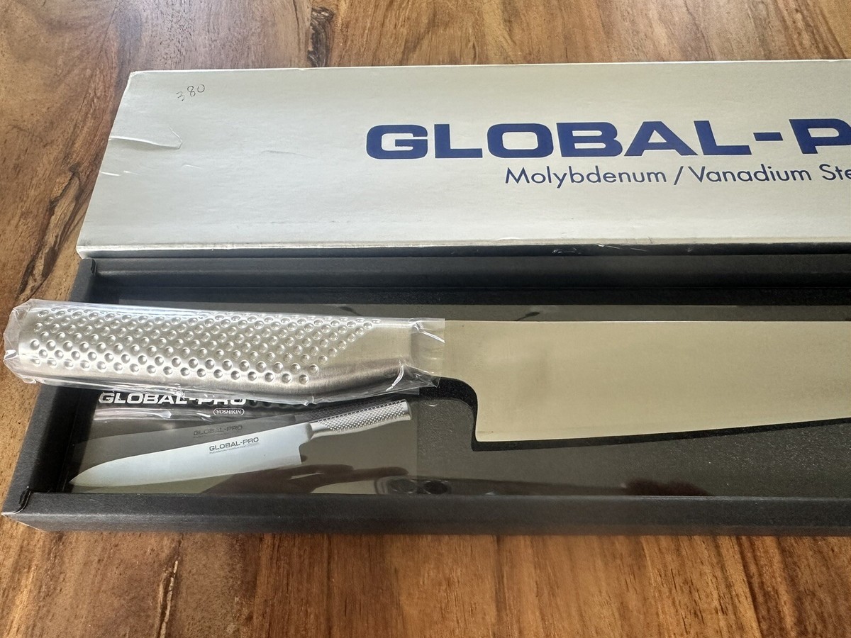 包丁　GLOBAL-PRO yoshikin global GLOBAL-PRO 9.5in SLICING KNIFE GP-12 MOLYBDENUM/VANADIUM