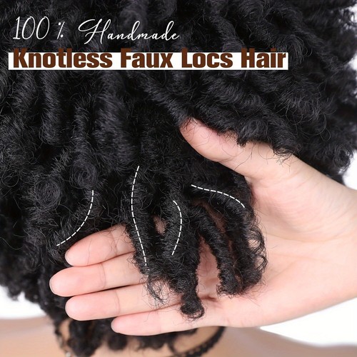 Pixie Curly Short Dreadlock Wig for Black Women No Lace Heat Safe Glueless Wigs - Picture 5 of 10