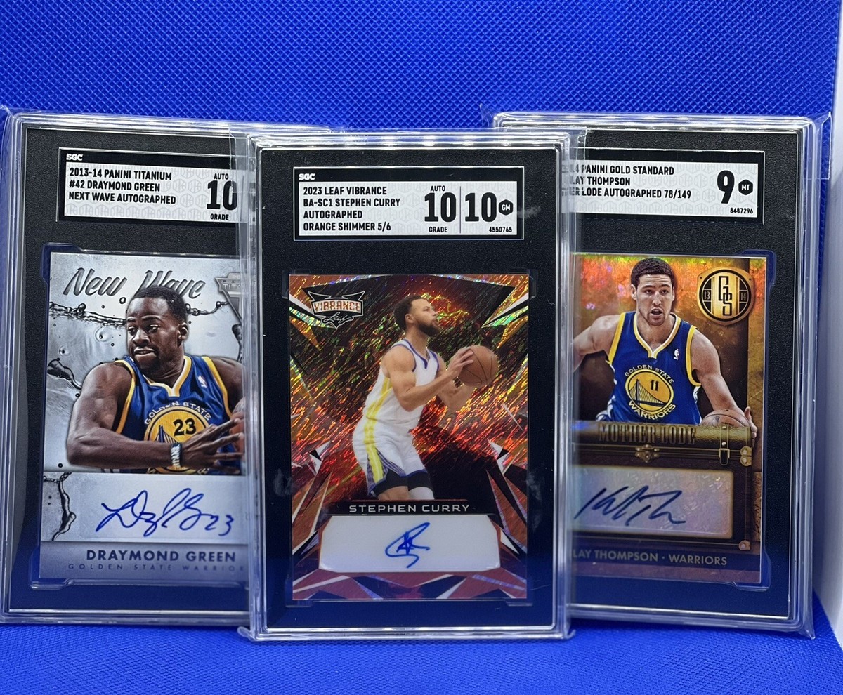 その他 Klay Thompson #10/99 Autographed Klay Thompson & Jonathan Kuminga Golden State Warriors