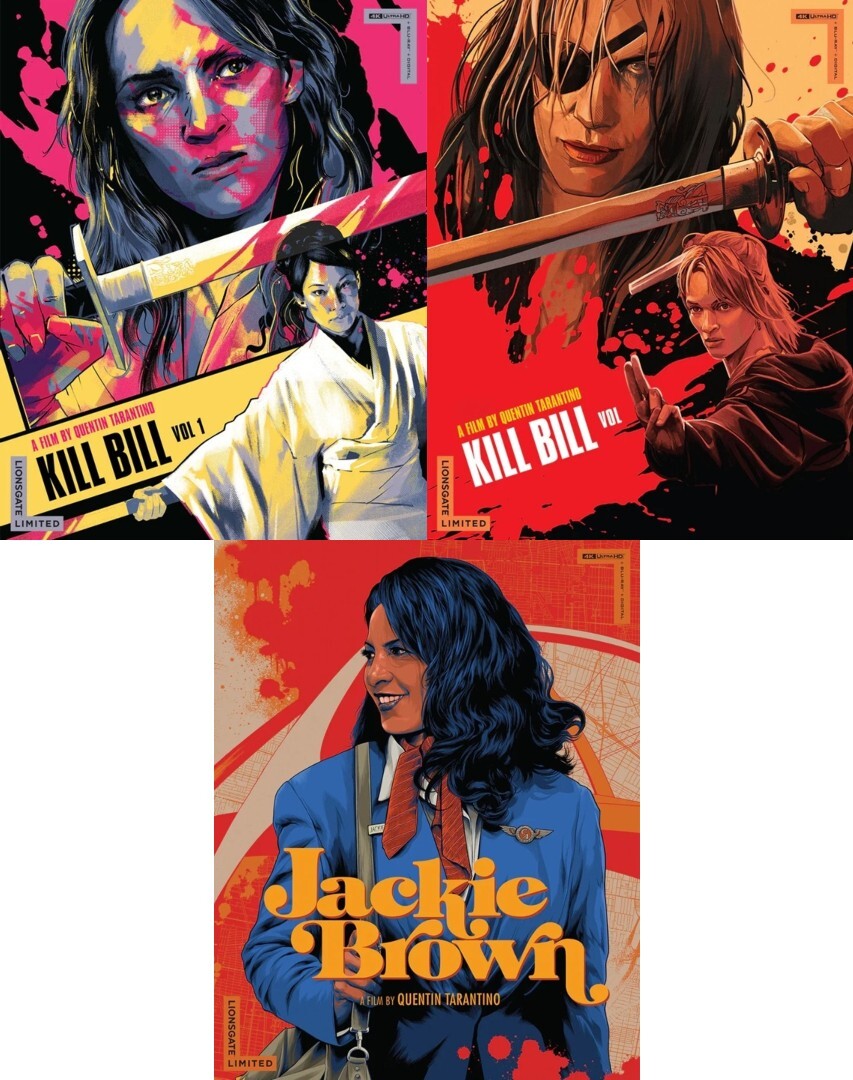 Kill Bill 1 and 2, Jackie Brown (SteelBook)(4K Ultra HD)(Jan 21 