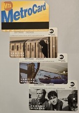 MetroCard caducada coleccionable - Banda de rock de fin de semana de vampiros - Juego completo de las 3 cartas