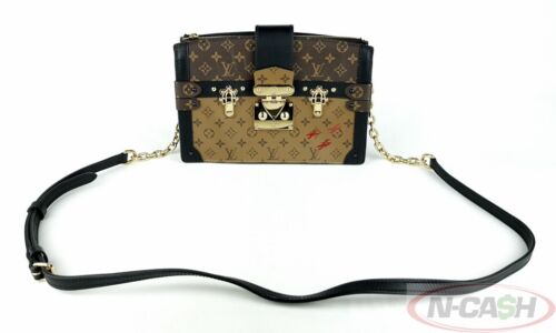 BIDSALEONLY! AUTHENTIC $3300 LOUIS VUITTON Reverse Monogram Trunk Clutch Bag - Picture 1 of 22