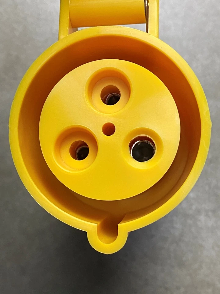 GEWISS GW62012 Straight Connector Mobile Socket, IP44, 2P + E, 32A, 100-130V - Image 3 of 4