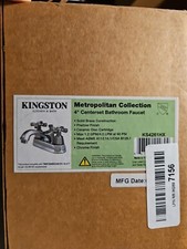 Kingston Brass KS426.HX Metropolitan 1.2 GPM Centerset Bathroom - Chrome