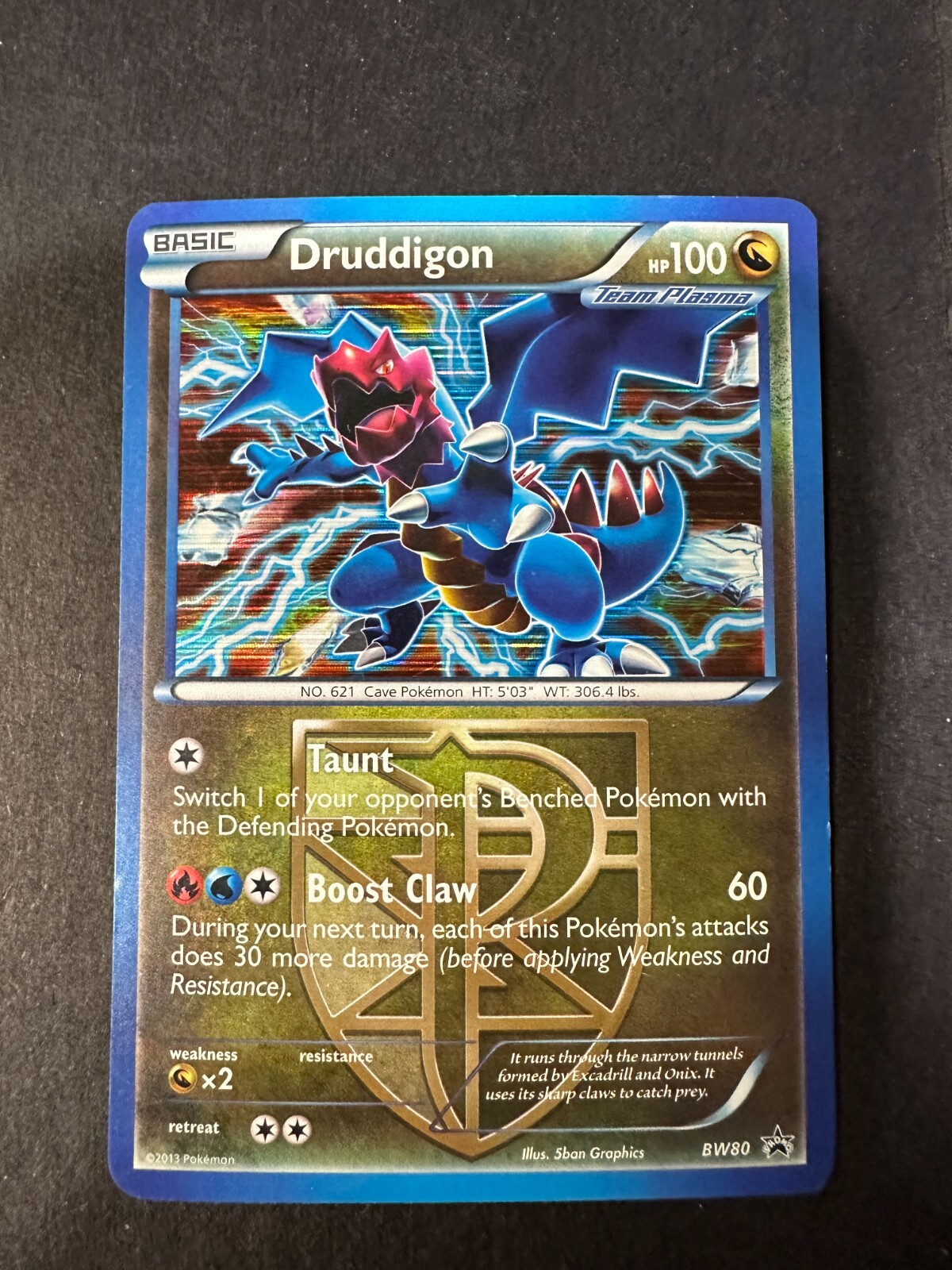 Pokemon - Druddigon BW80 - Black Star Promo LP