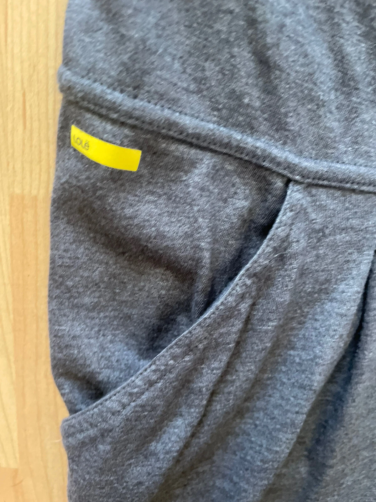 lole dark charcoal long sleeve casual soft j23 