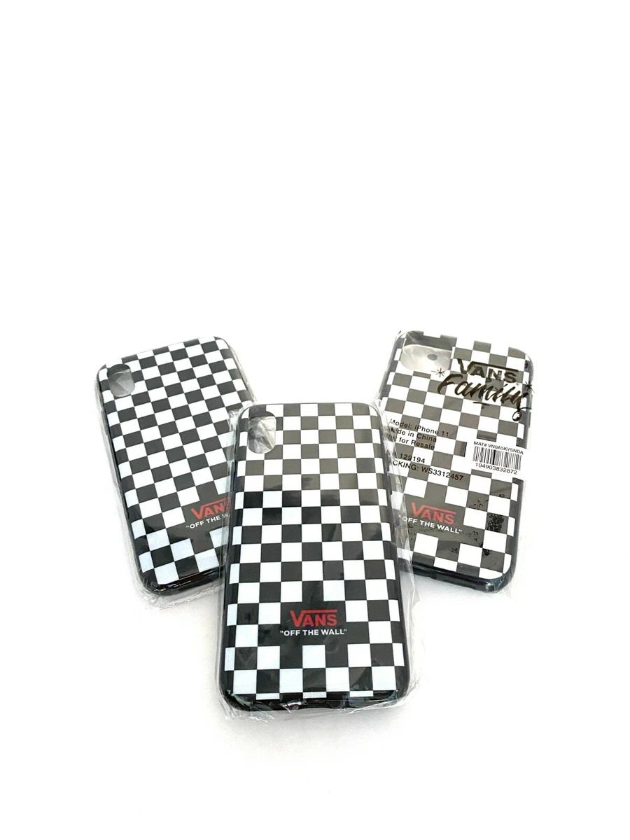 VANS iPhone X-XS Case,XR Case, iPhone 11 Checkerboard White Black