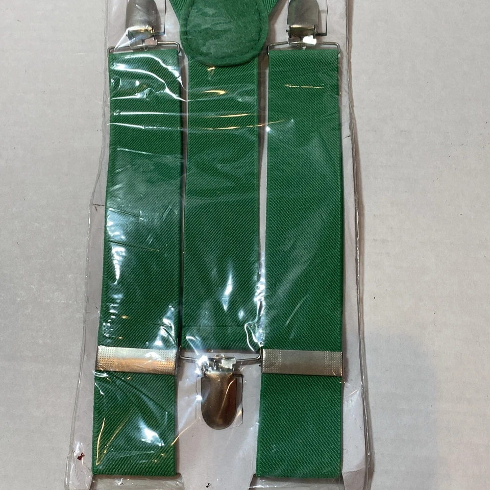 Tirantes verdes Amscan adultos novedad nuevos día de San Patricio T-1122U Foto 2 de 4