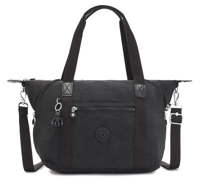 kipling Basic Eyes Wide Open Art Tote Schultertasche Tasche Black Noir Schwarz