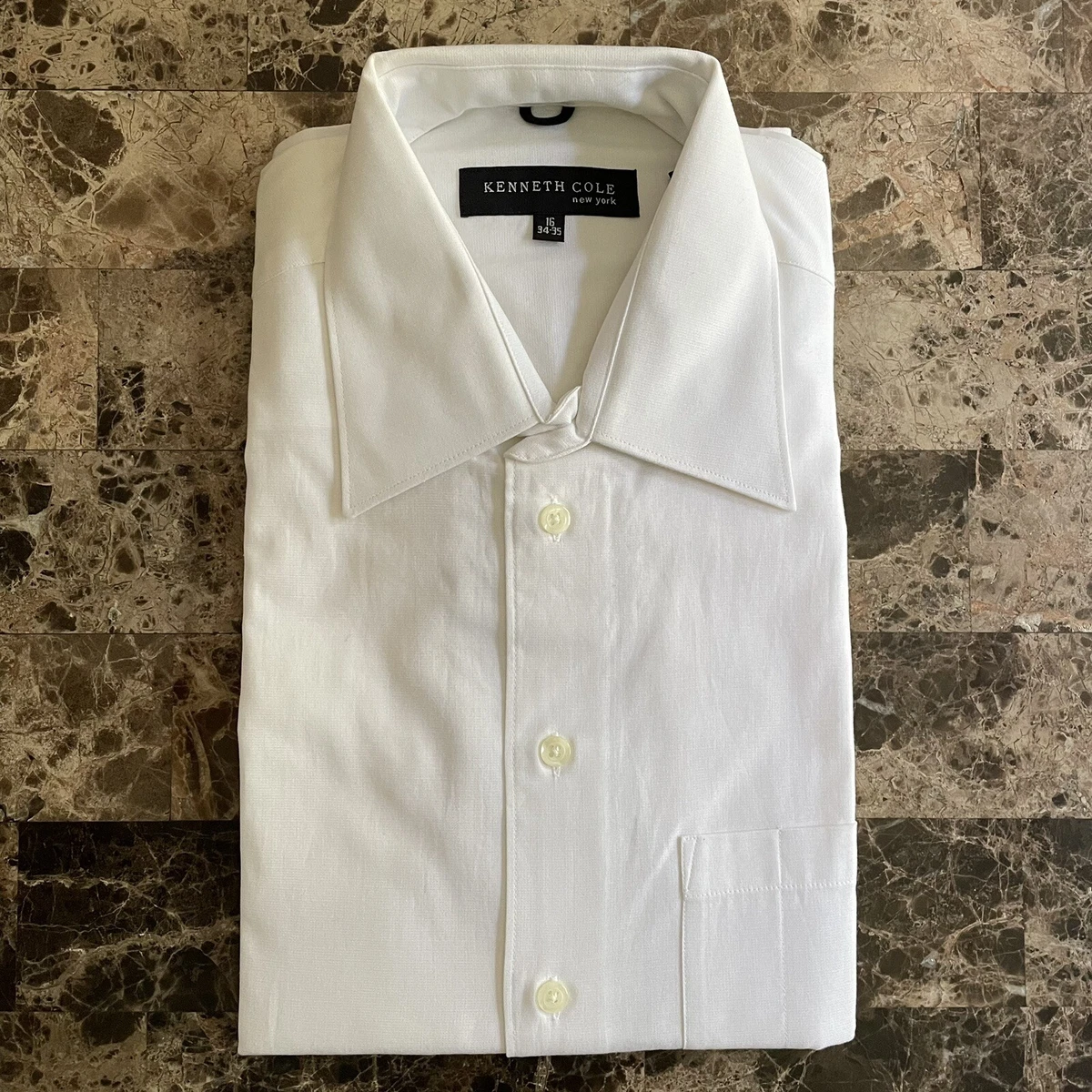 Kenneth Cole White Regular Fit Dress Shirts for Men for sale | eBay
