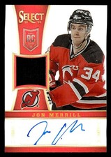 2013 ROOKIE ANTHOLOGY JON MERRILL 325 JERSEY RC AUTOGRAPH PRIZMS 98/99 DEVILS