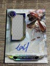 2019 Topps Triple Threads #AUJR-JM Jose Martinez Autograph Jumbo Relics /99