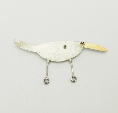 Gabrielle Gould Fun Whimsical Sterling Silber Gold Schnabel Schicht Vintage