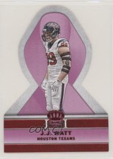 2015 Panini Crown Royale Pink Ribbons Die-Cuts Red JJ Watt #PR4 0a1