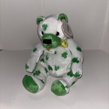 TY Beanie Baby - CLOVER the Irish Bear 7.5 inch - MWMT's St Patrick  s Day