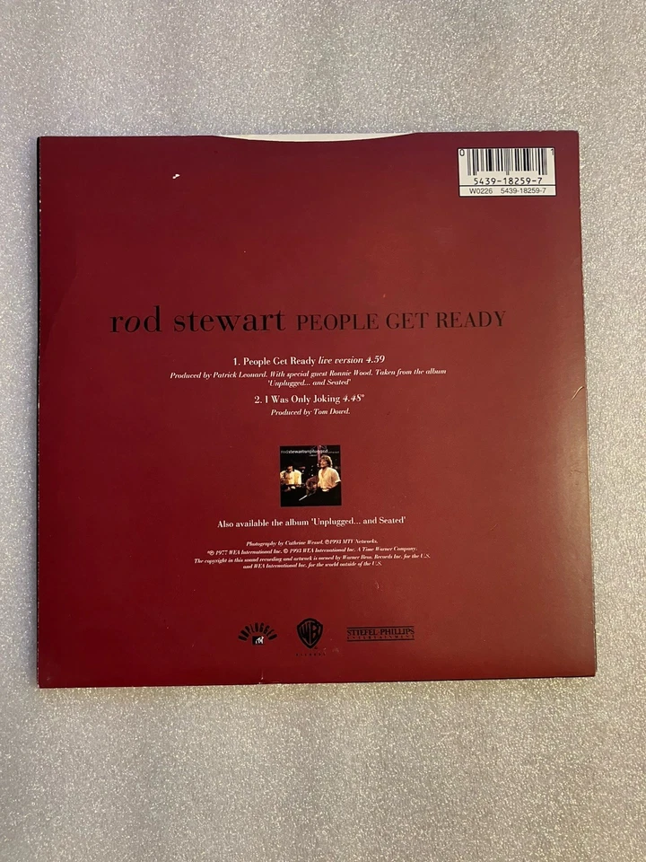 Rod Stewart - People Get Ready 7” Vinyl Record In Mint Condition - Image 2 of 2