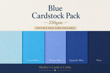 Blue Cardstock A4 250gsm Craft Card Pack Navy Turquoise Mixed Sheets 10 20 40 80