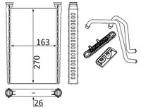 Mahle WäRmetauscher Innenraumheizung AH 362 000S FüR Mercedes Arocs Actros MP4