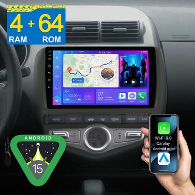 Autoradio für Honda Jazz II 2001-2008 Apple Carplay 4+64G Android 15 Navi GPS FM