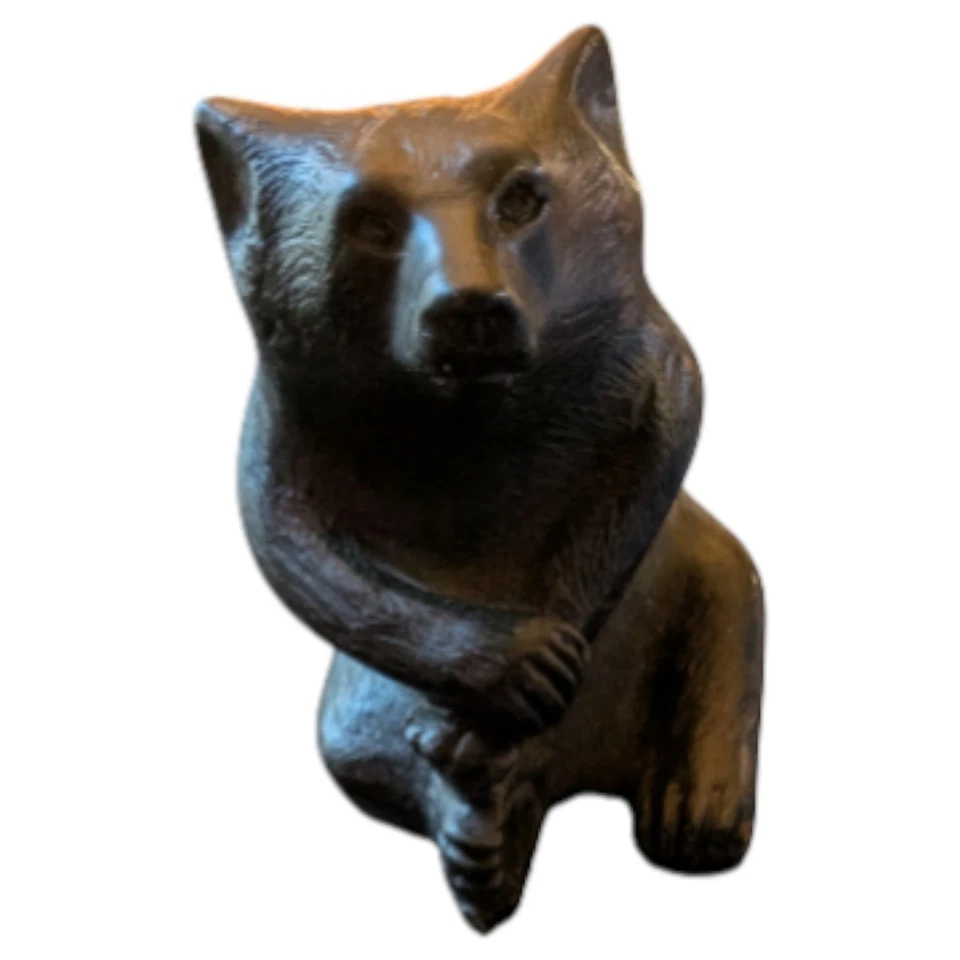 Винтажная бронзовая фигурка медведя Hopewell от Lavinia Crane с автографом холодного литья высота 2,25 дюйма - Изображение 4 из 4