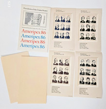 Ameripx 1986  Presidents of the US  Samps  2 complete sets, #2216-2219