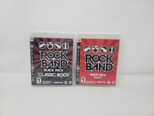 Rock Band Track Pack: Classic Rock & Track Pack Vol. 2 PS3 Complete CIB Tested