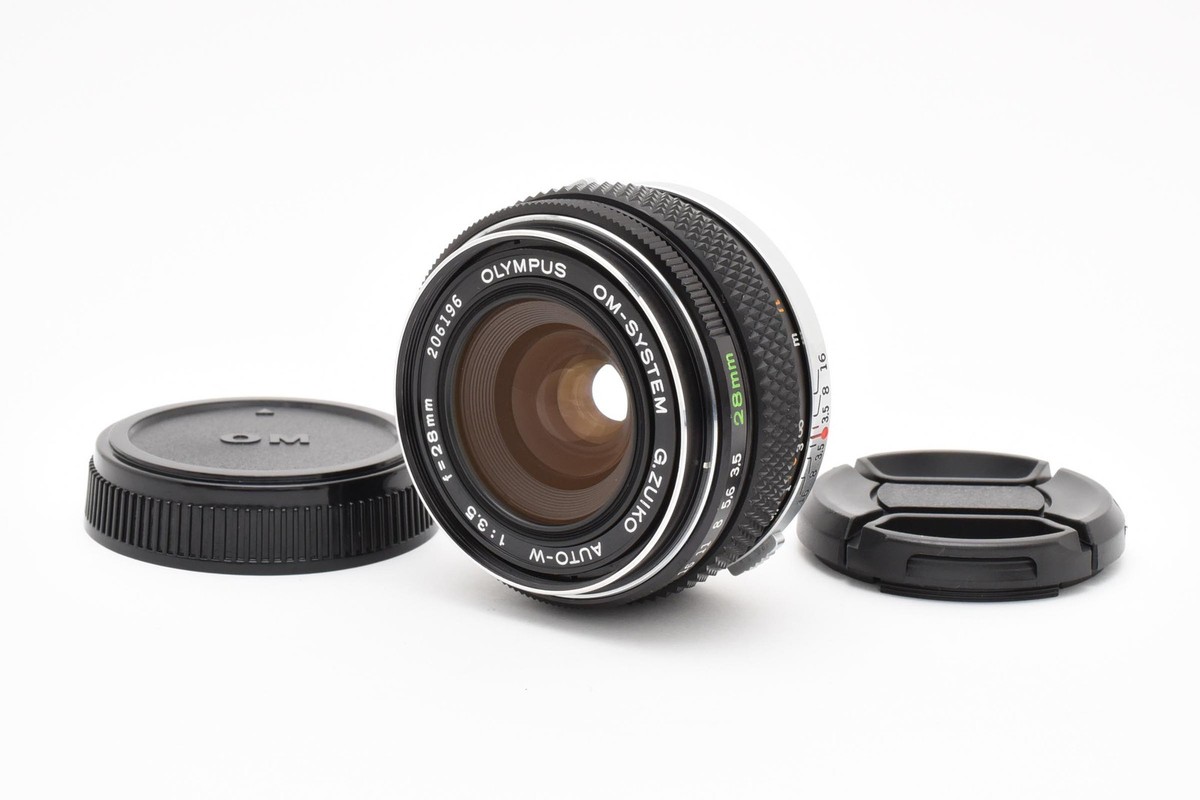 OLYMPUS OM-SYSTEM G.ZUIKO 28mm F3.5　美品 MINT w/Cap] Olympus OM G.Zuiko W 28mm F3.5 Wide Angle MF Prime