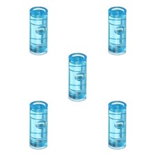 5pcs Round Bubble Level 15x6mm Mini Circular Bullseye Spirit Levels White
