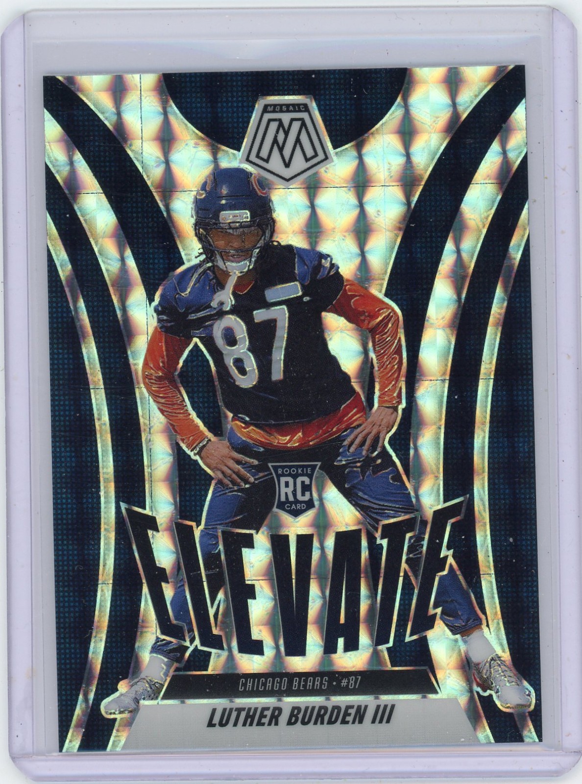 Luther Burden III ~ 2025 Panini Mosaic ~ Silver Mosaic Prizm Rookie #7 Elevate