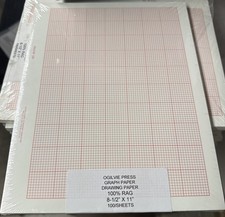 Vintage OGILVIE PRESS GRAPH PAPER 100 Sheets ...