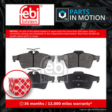 Brake Pads Set fits SAAB 9-3 YS3, YS3F Rear 02 to 15 013322091 016050650 Febi