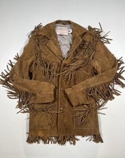 Vintage Schott Rancher Coat Mens 36 Brown Sue...