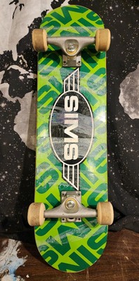 Sims Skateboard Green Logo Used 31