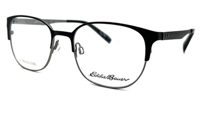 Eddie Bauer EB32002 BK Black Full Rim Authentic Eyeglass Frames 51-19-140