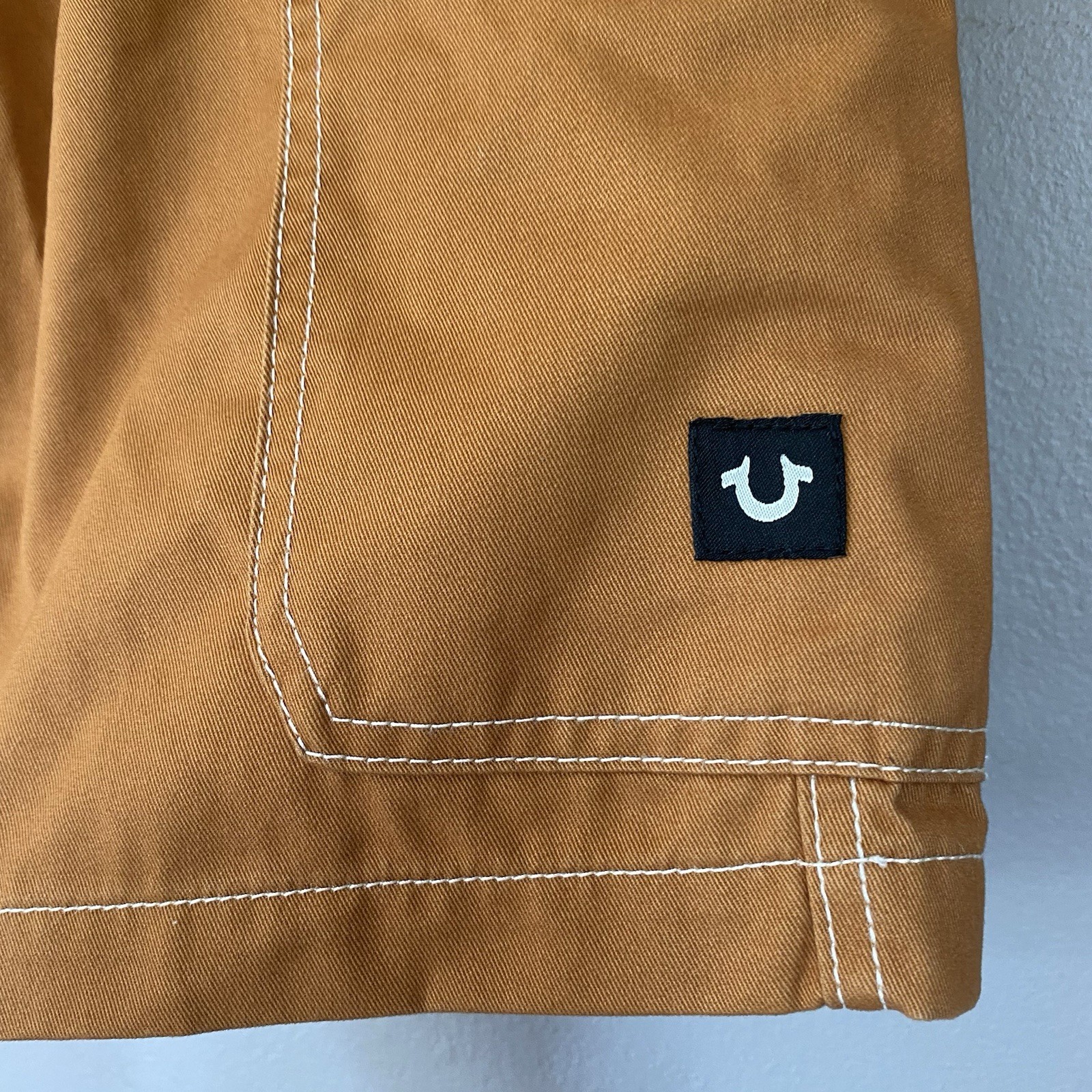 True Religion Cargo Shorts Dark Khaki Men’s Sz 30 (32x12) Utility Hiking Casual thumbnail 6