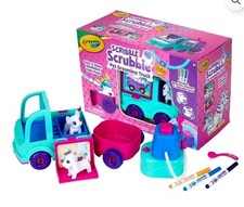Crayola Scribble Scrubbie Pets Grooming Truck Playset Washable Markers Toy