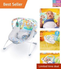 Infant Seat with Soothing Vibrations  Toy Bar - Machine Washable for 0-6