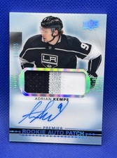 2017-18 UD Premier Adrian Kempe #AR-AK Acetate Rookie Auto Patch 16/25 🔥